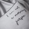 Poszewka z haftem I am not a morning person