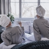 Ekskluzywny szlafrok  z wyjątkowej tkaniny frotte idealnydo spa